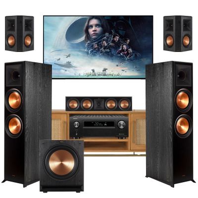 Dàn âm thanh 5.1 xem phim nghe nhạc XPNN31 (Klipsch RP-8000F+ RP-502S+ RP-504C+ SPL-120+ Denon AVC-X6700H)