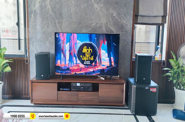 Lắp đặt dàn karaoke chú Sơn tại Cần Thơ (RCF EMAX 3110 MK2, RCF IPS 2700, K9800II Plus, TSS315S, VM300)