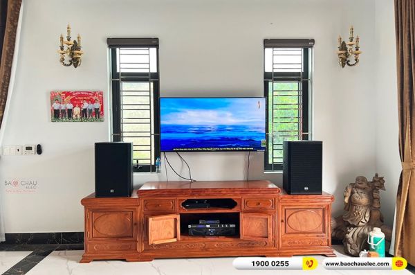 Lắp đặt dàn karaoke gia đình anh Thành tại Nam Định (RCF X-MAX 12, Crown Xli2500, KX180A, JBL VM200)