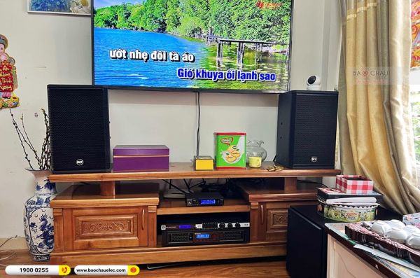 Lắp đặt dàn karaoke trị giá hơn 60 triệu cho anh Hiếu tại Hà Nội (RCF X-MAX 10, BIK BPA-6200, KX180A, R120SW, JBL VM200)