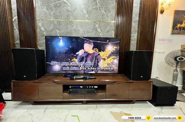 Lắp đặt dàn karaoke trị giá khoảng 100 triệu cho chị Giang tại Hà Nội (RCF CMAX 4112, BMB DAD 950, KX180A, SPL120, JBL VM200)