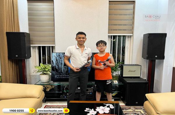 Lắp đặt dàn karaoke trị giá khoảng 150 triệu cho anh Cương tại Hà Nội (RCF CMAX 4112, Xli3500, K9900II, RCF 705-AS II, BKsound M8,…)