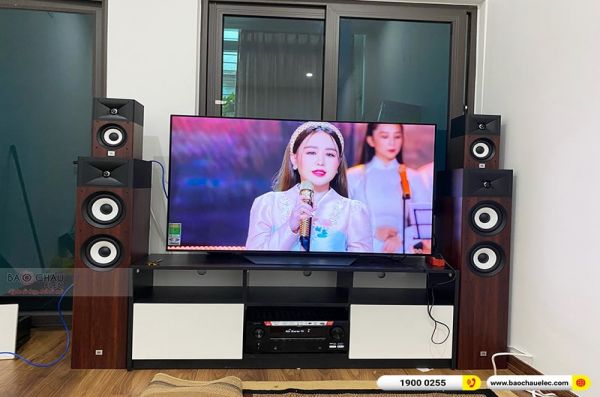Lắp đặt dàn nghe nhạc anh Chung tại Hà Nội (JBL Stage A180, JBL Stage A120, Denon AVR-X2700H)