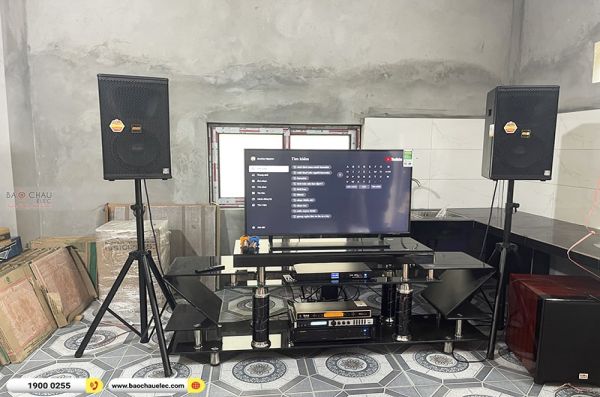 Lắp đặt dàn karaoke trị giá gần 50 triệu cho anh Thụ tại Hòa Bình (BMB 1210SE, VM620A, X6 Luxury, SW815, UGX12 Gold)