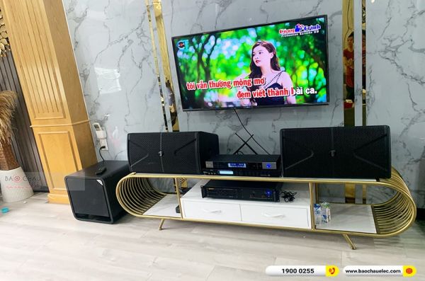 Lắp đặt dàn karaoke trị giá hơn 30 triệu cho anh Thiều tại TPHCM (Alto AT1000II, VM620A, X5 Plus, Polk Audio HTS10, BJ-U500) 