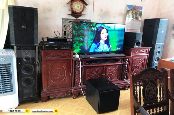 Lắp đặt dàn karaoke trị giá hơn 40 triệu cho anh Du tại Nam Định (BIK BSP 412II, VM640A, BPR-8500, Klipsch R120SW, BIK BJ-U500)