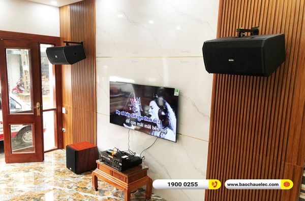 Lắp đặt dàn karaoke trị giá hơn 40 triệu cho anh Lâm tại Hà Nội (BIK BSP 412II, VM620A, KX180A, SW612C, UGX12 Plus)