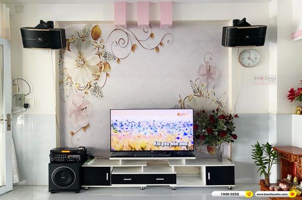 Lắp đặt dàn karaoke trị giá khoảng 30 triệu cho anh Thắng tại TPHCM (JBL Pasion 12, PA-203 Gold Luxury, Sub1000 New, UGX12 Plus) 