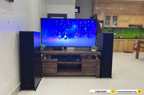 Lắp đặt dàn nghe nhạc trị giá hơn 30 triệu đồng cho anh An tại Hà Nội (Klipsch RP-6000F, Denon DRA-800H)