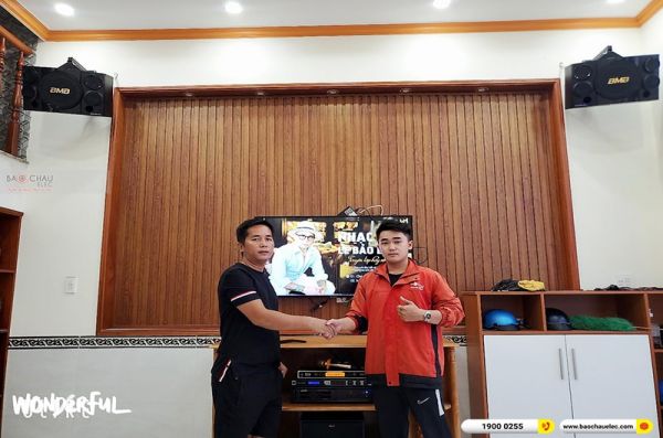 Lắp đặt dàn karaoke trị giá gần 50 triệu cho anh Thống tại Cần Thơ (BMB CSE 310II, VM620A, KX180A, R120SW, UGX12 Gold) 