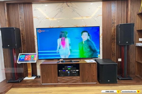 Lắp đặt dàn karaoke trị giá hơn 130 triệu cho anh Tiến tại Hà Nội (RCF CMAX 4112, IPS 3700, KX180A, Pasion 12SP, JBL VM300)