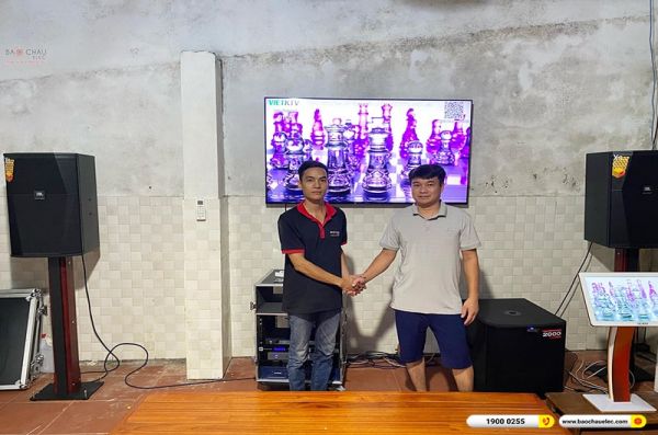 Lắp đặt dàn karaoke trị giá khoảng 120 triệu cho anh Tuân tại Vĩnh Phúc (JBL XS15, Crown T10, KX180A, TS315S, VIP3000, KPlus 6TB, Màn 22 inch)