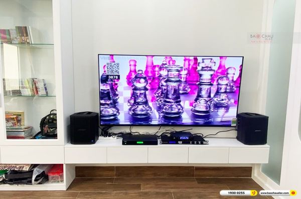 Lắp đặt dàn karaoke, loa Bose di động trị giá hơn 60 triệu cho chú Hải tại TPHCM (Bose S1 Pro, KX180A, 4K Plus 4TB, JBL VM300)