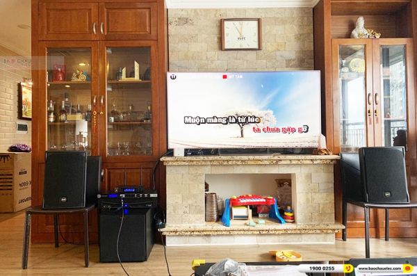 Lắp đặt dàn karaoke trị giá gần 60 triệu cho anh Hà tại Hà Nội (RCF EMAX 3110 MKII, APP MZ-86, KX180A, Klipsch R120SW, JBL VM200)