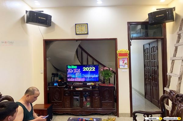 Lắp đặt dàn karaoke trị giá hơn 20 triệu cho anh Bình tại Hà Nội (BIK BS-998X, BKSound DKA6500, SW512C)
