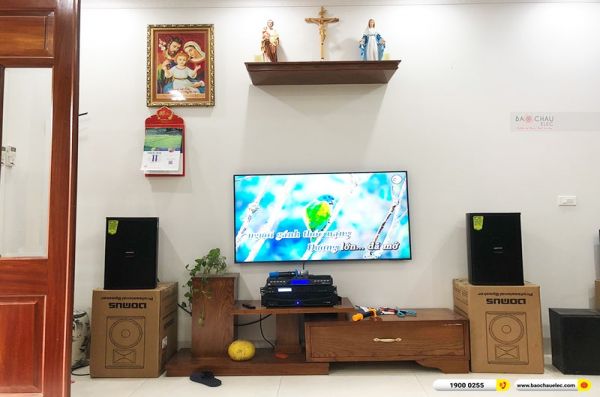 Lắp đặt dàn karaoke trị giá hơn 20 triệu cho anh Hiền tại Hà Nội (Domus DP6100 Max, APP MZ-46, BKSound X5 Plus, U900 Plus X) 