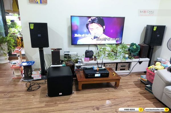 Lắp đặt dàn karaoke trị giá hơn 20 triệu cho anh Vỹ tại Hà Nội (Domus DP6100, BKSound DKA 8500, SW512B) 