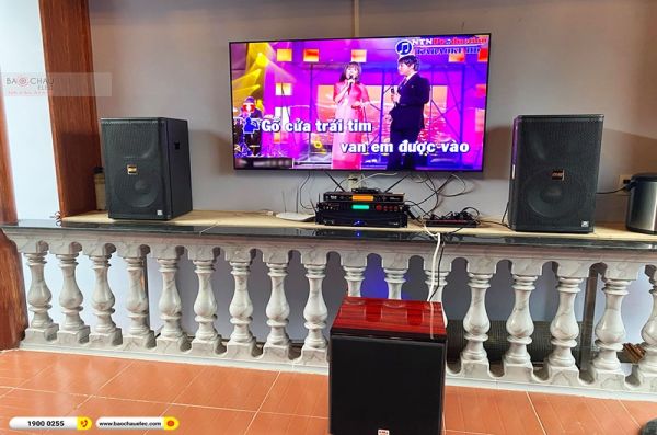 Lắp đặt dàn karaoke trị giá hơn 50 triệu cho anh Hiệu tại Bình Dương (BMB 1212SE, APP MZ-86, BRP-5600, SW815, UGX12 Gold) 