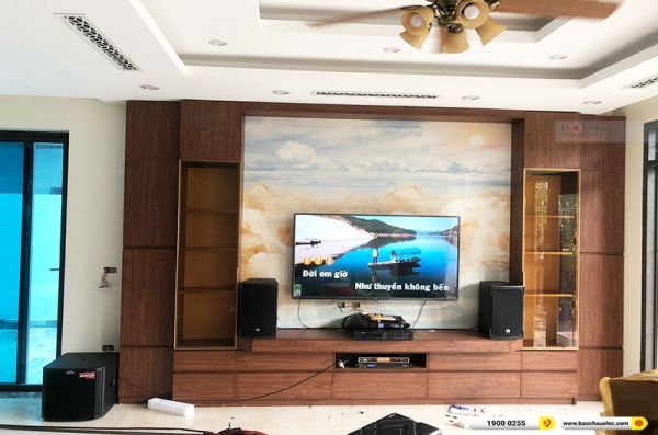 Lắp đặt dàn karaoke trị giá hơn 60 triệu cho anh Quỳnh tại Hà Nội (RCF EMAX 3110 MK2, VM620A, BPR-8500, TS312S, UGX12 Gold) 