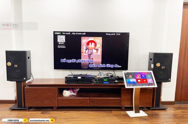 Lắp đặt dàn karaoke trị giá hơn 80 triệu cho anh Quang Anh tại Hà Nội (BMB 1210SE, DAD 950, KSP-50, WB-5000)