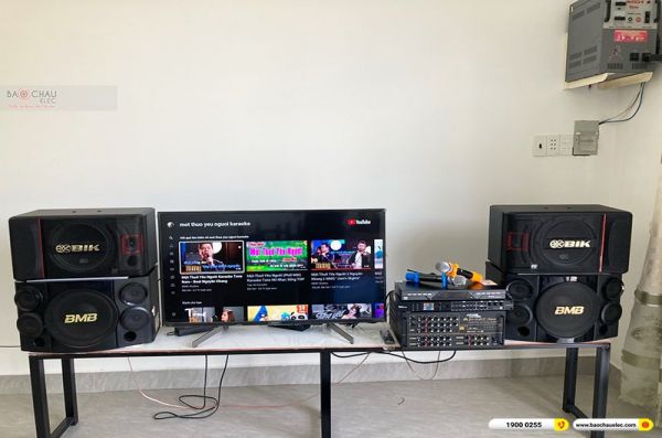 Lắp đặt dàn karaoke trị giá khoảng 14 triệu cho anh Nhiêu tại Long An (BIK BJ-S886II, BKSound DSP-9000 Plus, BCE U900 Plus X) 