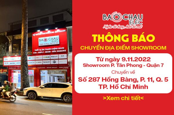 Thông báo chuyển địa điểm showroom từ Quận 7 sang Quận 5