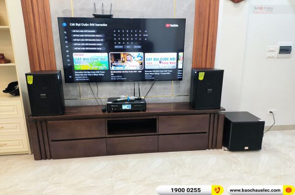 Lắp đặt dàn karaoke cho anh Thắng ở Hà Nội trị giá khoảng 25 triệu đồng (Domus DP6100 Max, BKSound DKA 8500 Black, SW512-B)