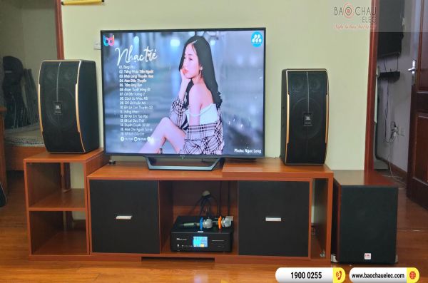 Lắp đặt dàn karaoke, nghe nhạc trị giá gần 30 triệu cho gia đình anh Nghiệp Hà Nội (JBL Pasion 10, BKSound DKA 6500, JBL KX180A, BKSound SW512-C )