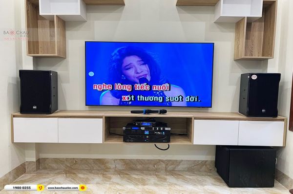 Lắp đặt dàn karaoke trị giá gần 100 triệu cho chị Thu tại Hà Nội (RCF CMAX 4110, IPS 2700, KX180A, Klipsch SPL-120, JBL VM300, BKSound M8)