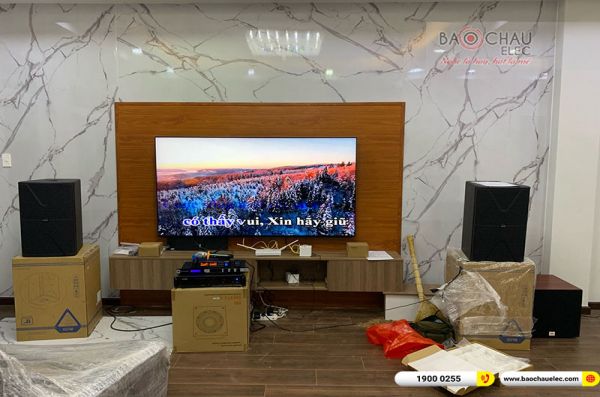 Lắp đặt dàn karaoke trị giá gần 40 triệu cho anh Tuyệt tại TP HCM (Alto AT2000 II, JBL KX180A, BIK VM620A, Bksound SW312C…)