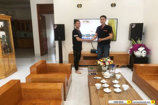 Lắp đặt dàn karaoke trị giá gần 50 triệu cho anh Tiến tại Hưng Yên (JBL MTS12, DKA BKSound 8500, BKSound SW612B)