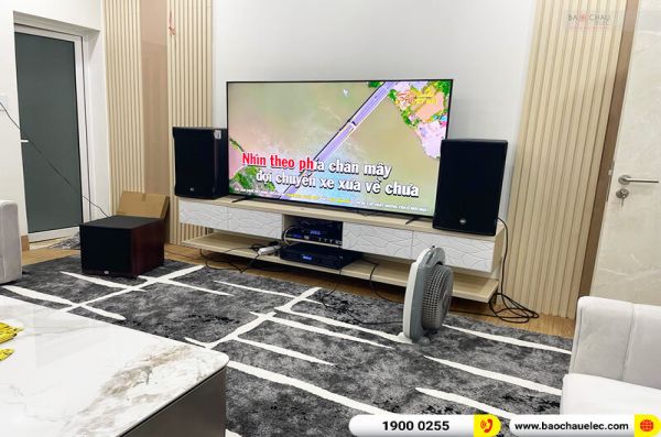 Lắp đặt dàn karaoke trị giá gần 90 triệu cho chị Linh ở Bình Dương (RCF C MAX 4112, BIK BPA-8200, KX180A, A120P, JBL VM300)