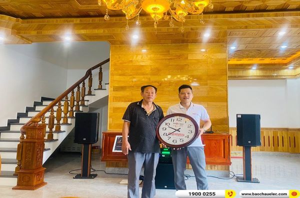 Lắp đặt dàn karaoke trị giá hơn 100 triệu đồng cho gia đình anh Hiếu tại Thủy Nguyên - Hải Phòng (RCF CMAX 4112, BIK VM820A, JBL KX180A, JBL A120PWAS)