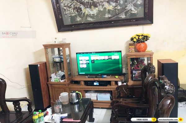 Lắp đặt dàn karaoke trị giá hơn 20 triệu cho anh Thịnh tại Hải Phòng (Paramax D88 Limited, BKSound DKA 8500)