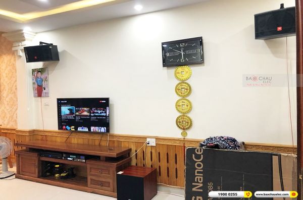 Lắp đặt dàn karaoke trị giá hơn 30 triệu cho chị Nga tại Hải Phòng (JBL CV1052T, MZ-46, X6 Luxury, SW312C, BJ-U500)