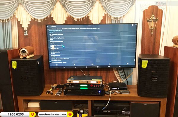 Lắp đặt dàn karaoke trị giá khoảng 25 triệu cho anh Hoàng ở Hải Phòng (Domus DP6100 Max, BIK VM 620A, BPR-5600)