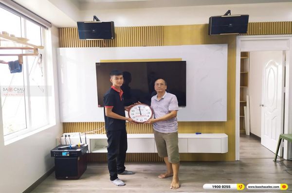 Lắp đặt dàn karaoke trị giá khoảng 30 triệu cho anh Quyết tại Hà Nội (JBL Pasion 10, BKSound DKA 6500, JBL A100P) 