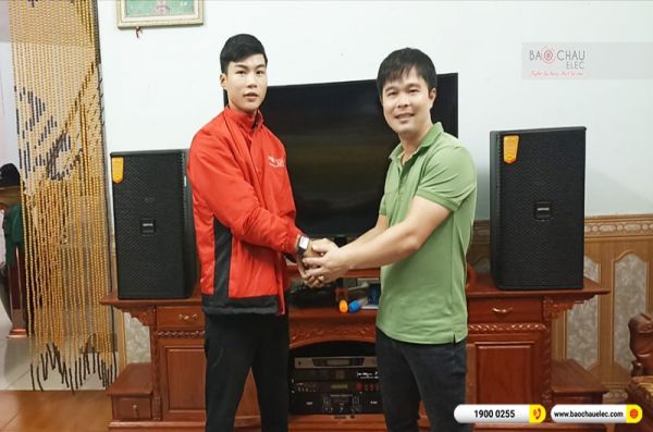 Lắp đặt dàn karaoke trị giá khoảng 40 triệu cho anh Bắc tại Bắc Ninh (Domus DK612S, AAP TD8004, BPR-5600, BCE UGX12, BKSound M8) 