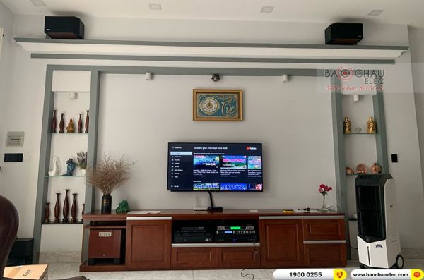 Lắp đặt dàn nghe nhạc trị giá hơn 20 triệu cho anh Mạnh tại quận 12 TP HCM ( Klipsch RP-500SA, APP MZ-46, Bksound X6 Luxury)