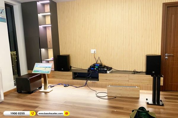 Lắp đặt dàn karaoke trị giá gần 130 triệu cho anh Sơn tại TPHCM (RCF C3110-126, IPS 3700, KX180A, HTS12, VM300, 4K Plus 4TB, Màn 22inch) 