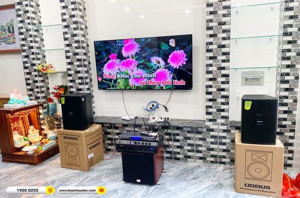 Lắp đặt dàn karaoke trị giá gần 30 triệu cho chị Trâm tại TPHCM (Domus DP6100 Max, VM620A, BKSound KX6, SW512C, U900 Plus X) 