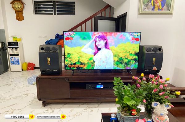 Lắp đặt dàn karaoke trị giá gần 30 triệu đồng cho anh Thắng tại Hà Nội (BMB CSD 880SE, BKSound DKA 8500)