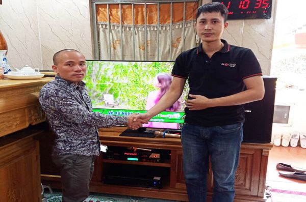 Lắp đặt dàn karaoke trị giá gần 50 triệu cho anh Tài tại Hà Nội (BIK BSP 412II, VM 830A, BPR-5600, BJ-W35, BJ-U600)