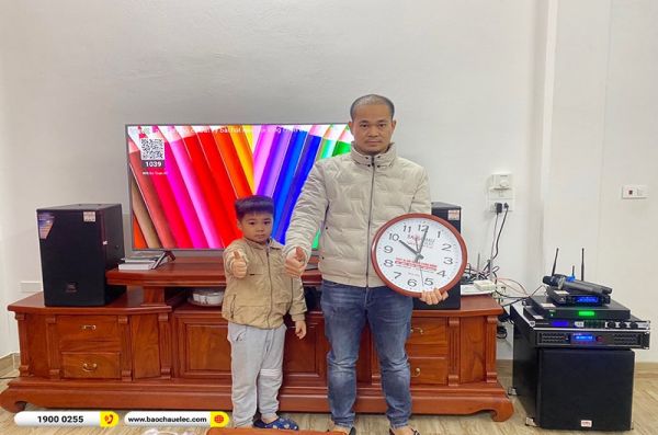 Lắp đặt dàn karaoke trị giá hơn 60 triệu cho chị Hương tại Bắc Ninh (JBL MTS12, BPA-4200, KX180A, SW512B, JBL VM200)