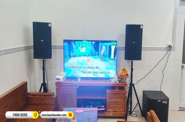 Lắp đặt dàn karaoke trị giá hơn 80 triệu cho chị Huệ tại Long An (Denon DN712, VM820A, KX180A, TS312S, Shure BLX288A/PG58)