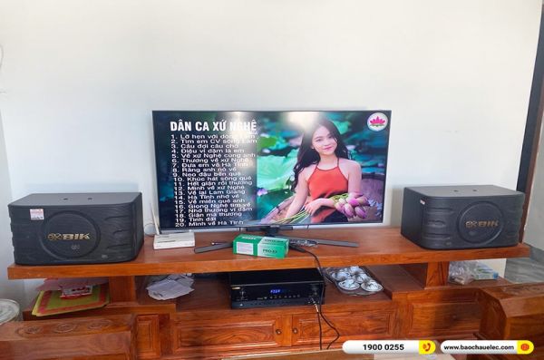 Lắp đặt dàn karaoke trị giá khoảng 20 triệu cho anh Huân tại Quảng Ninh (BIK BJ-S668, BIK BJ-A88, BIK BPro 8x)