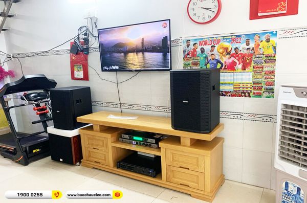 Lắp đặt dàn karaoke trị giá khoảng 36 triệu đồng cho anh Hiền ở TP HCM (BIK BSP 412II, VM 620A, BKSound KX6, SW512-C, BCE UGX12)