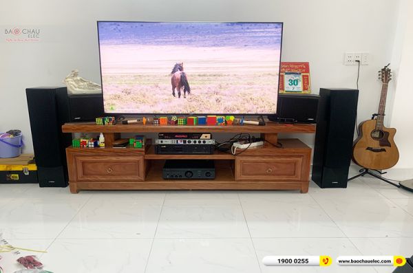 Lắp đặt dàn nghe nhạc trị giá gần 20 triệu cho anh Dũng tại TPHCM (Yamaha NS-F71, Denon PMA-600NE)