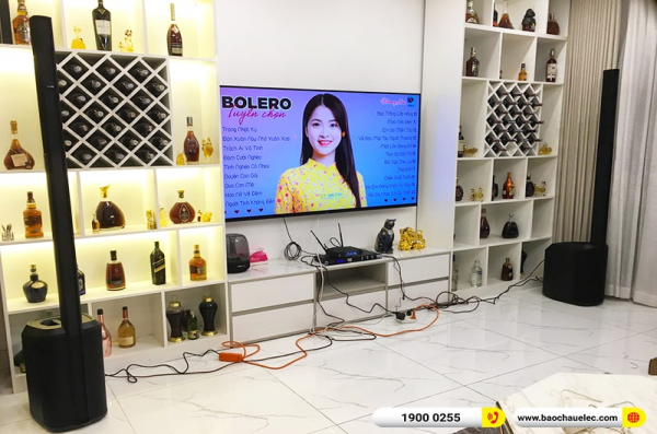 Lắp đặt dàn karaoke, loa Bose di động trị giá hơn 90 triệu cho anh Ngô tại TPHCM (Bose L1 Pro8, JBL KX180A,JBL VM300)