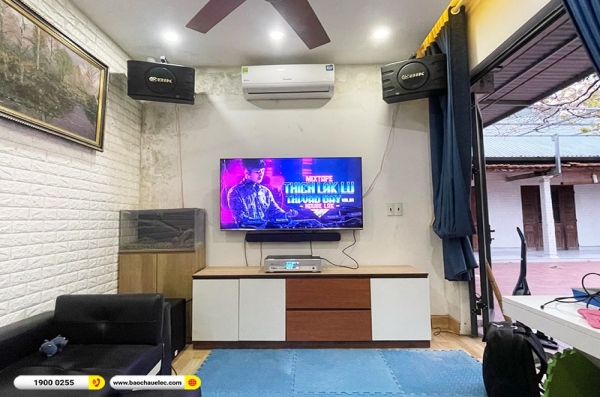 Lắp đặt dàn karaoke trị giá gần 20 triệu cho anh Hà tại Hà Nội (BIK BJ-S668, BKSound DKA 6500, BKSound SW312B)